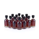 Escuminac Canadian Maple Syrup, Small Format 12 x 50ml Glass Bottles | Late Harvest Dark Robust Taste | Wedding, Party Favors. 100% Pure & Organic