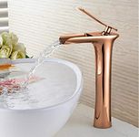 Aquieen Luxury Series Vink Extended Body Hot & Cold Basin Mixer Tap (Rose Gold)