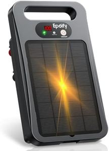 Epoify Solar Electric Fence Charger, 0.4J, 15 Mile Fence Energizer
