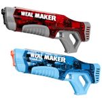 Artcool 2Pcs Powerful Electric Water Gun Fast Auto Suction,Full Auto 220+ Continuous Water Pistol Up to 22-26FT Range,IP67 Waterproof Squirt Guns for Adults/Kids(Red+Blue)