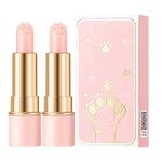 Lippo Thermochromic Lip Balm,Cat Paw Shaped Lip Balm,Color Changing Lip Balm,Mini Cute Moisturizing Lip Balm,Moisturizing Lip Balm for Dry Lips (2 Pcs)