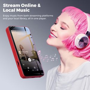innioasis 160GB MP3 Player – Red High-Capacity Portable Music Player
