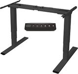 SANODESK EC4 Electric Standing Desk Dual Motor 3 Stage Sit Stand Desk Height Adjustable Standing Desk with Memory Smart Keyboard Heavy Duty Steel