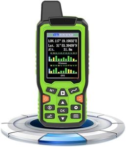 EM90 Handheld Surveying Unit, Portable Rugged Handheld GPS with 6 Satellites Land Surveying Equipment for Property, Ranches, Garden, Farmland and Parking Area Distance Measuring