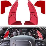 Steering Wheel Shift Paddle Extended Shifter Trim Cover for Dodge Challenger Charger 2015~2020 Aluminum Alloy (Red)