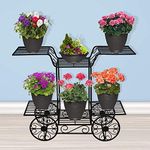 TrustBasket Cart Type Planter Stand for Plants, Pack of 1