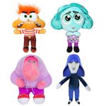 Inside Out 2 Plush Stuffed Figure Dolls Envy Anxiety Embarrassment Ennui Plushies Toys for Movie Fans,Birthday Gifts for Kids Adults(4Pcs)