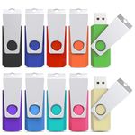KEXIN 10 x 32GB Flash Drive 32G Thumb Drive USB Flash Drive USB Stick Pen Drive Swivel USB Drive for Storing Photo/Video/Music/File 32GB