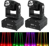 Leleght 2pcs LED Moving Head Lights