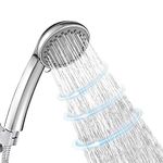 Shower Head,CUCM High Pressure 4 Spray Settings with Drip Mode Adjustable Massage Spa Hand Held Showerhead,Chrome