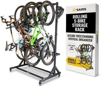Saris Bicycle Wardrobe | 5-Bike Freestanding Bike Rack for Garage Storage