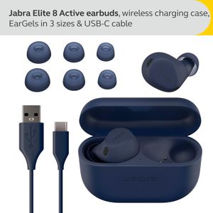 Jabra Elite 8 Active Wireless Earbuds – Navy