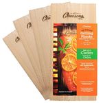 Grilling Planks - 4 Pack Cedar - Premium 5.5 x 11.5 Western Cedar for Barbecue Salmon, Seafood, Steak, Burgers, Pork Chops, Vegetables and More!