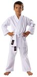 Kids white karate suit poly/cotton kids karate uniforms (0/130cm 8-9yrs)