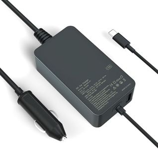118W 100W 90W USB-C Laptop Car Charger - Fit for Lenovo, MacBook Pro Air, HP, LG Gram, Razer, Acer, Asus, Dell Chromebook Laptop Type C Adapter Supply Cord with 18W USB Charging Port