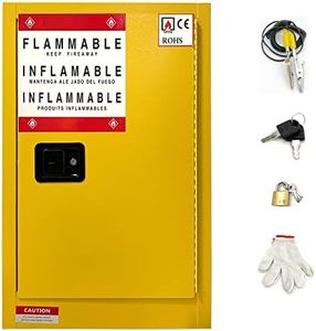 koxuyim Fire Resistant Storage Cabinet, Double Wall Steel Construction, Galvanized Steel Safety Cabinet, Adjustable Shelf, Meets Safety Standards (18" x 23.2"x 35")