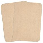 SARAL HOME EASY LIVING Soft Microfiber Small Anti Slip Rectangular Bath Mat Set Of 2 Pieces -(50X80 Cm, Beige, Big)