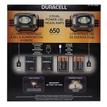 Duracell Headlamps 650 Lumens with Batteries, 2 Pack