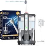 Water Flosser Electric Toothbrush Combo, 3 Brush Heads & 1 Jet Tip
