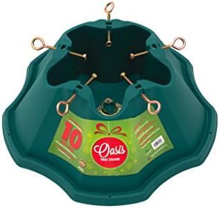 Jack-Post Oasis Christmas Tree Stand, for Trees Up to 10-Feet, 1.5-Gallon Water Capacity