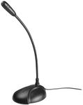 Audio Technica ATR4750-USB Omnidirectional Condenser Desktop Microphone Flexible Gooseneck includes Deskstand and Monitor Mount (Black)