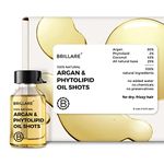 Brillare Argan Hair Oil, Phytolipid & Coconut Hair Oil Shots, Rich with Goodness of Olive oil & Sunflower Oil for Dry & Frizzy Hair, 100% Natural Hair Oil, 48 ml