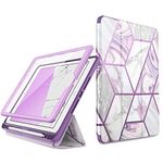 i-Blason Cosmo Case for iPad 9th/8th/7th Generation, iPad 10.2 (2021/2020/2019), Full-Body Trifold with Built-in Screen Protector Protective Smart Cover with Auto Sleep/Wake & Pencil Holder (Ameth)