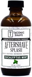 Taconic Shave's Eucalyptus Mint Aftershave Splash - Cooling Formula - Artisan Made in the USA