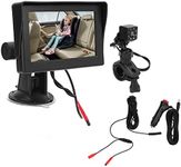 Aramox Baby Car Monitor, 4.3 in Baby Car Seat Monitor HD Screen DC 12V Waterproof Rear Facing Camera Recorder for Car Truck SUV