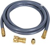 GasSaf 10 Feet 1/2" ID Natural Gas and Propane Gas Quick Connect Hose Kit -Quick Disconnect Gas Connect with 1/2 Female Pipe Thread X 1/2 Female Swivel Flare-CSA Certified