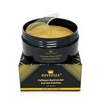 Revitale 24k Gold Gel Collagen under Eye Patches, Nourish, Firm & Hydrate Masks, Helps Reduce Puffy Eyes & Dark Circles (30 Pairs/Jar)