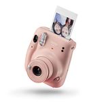 Instax Mini 11 Instant Film Camera, Auto Exposure And Built-in Selfie Lens, Blush Pink