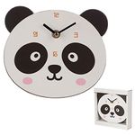 EliteKoopers Cute Panda Shaped Wall Clock For Home, Bedroom, Living Room, Office etc.