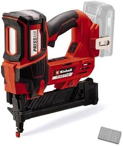 Einhell Power X-Change Cordless Staple Gun - 18V Single and Serial Shot Stapler, 60 Shots/Min, Depth Adjustment - FIXETTO 18/38 S Electric Staple Gun for Wood with 500 Staples (Battery Not Included)