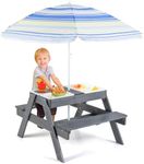 Costzon Kids Picnic Table with Sens