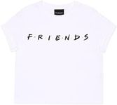 Friends Text Logo Cropped T-Shirt, 