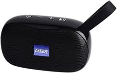 Laser Pocket Portable Bluetooth FM TWS USB Wireless Speaker - Black