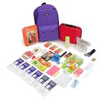 Keep-Me-Safe Children's Deluxe 72-Hr Emergency Survival Kit, Purple