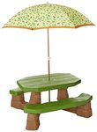 Step2 Naturally Playful Picnic table for 6 children with parasol | Picnic set for child made of plastic