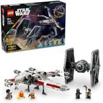 LEGO® Star Wars™ TIE Fighter & X-Wing Mash-up 75393 Buildable Toy Starfighters for Kids, Customisable Vehicles, Toy for Boys, Girls and Any Fans