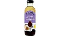 Mary Berry's Honey & Balsamic Vinaigrette - Sharp & Sweet Flavour - Suitable for Vegetarians - No Artificial Flavourings or Preservatives - 235 ml Bottle