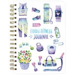 Food and Fitness Journal Meal Journal Diary Workout Wellness Log Notebook Planner Weight Loss Diet Meal Exercise Training Health Tracker 6.1" x 8.5"