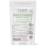 Time Health New: Benfotiamine - 300mg - Fat Soluble Vitamin B1 (Thiamine) - >98% Purity - UK Made Supplement - GMP Standards - Zero Additives