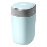 Tommee Tippee Twist and Click Advanced Nappy Bin, Includes 1x Refill Cassette, Locks in Odours and Germs, Blue