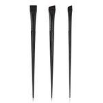 3Pcs Angled Eyeliner Brush Set Eye Liner Brush Angled & Flat Thin Brow Brush Eye Makeup Brushes for Eyeshadow, Eyebrow, Concealer