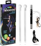 Wandini Glow.0 LED Light Magic Wand – Collapsible Levitation Stick, USB Rechargeable & Patented Design, Balanced LED Flow Prop for Smooth Tricks, Visual Performances with 22 Dynamic Color Modes