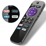 Gvirtue Universal Roku Remote Control Replacement for RCA Roku Smart TV Remote and Roku RCA Smart TV 32 40 43 49 50 55 60 65 70 inch, 4K LED LCD HDR UHD Smart TV