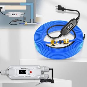 YeloDeer CSA 120V 75 FT In Pipe Heating Cable Kit With Saving Controller