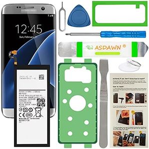 ASDAWN EB-BG935ABE Battery for Samsung Galaxy S7 Edge, Galaxy S7 Edge SM-G935 G935A/T/P/V with Back Cover Adhesive+Battery Adhesive+Tools+Installation Instruction(Back Glass Not Included)
