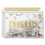 Hallmark Signature Congratulations Engagement Card, Bridal Shower Card, Wedding Card (Congrats Confetti)